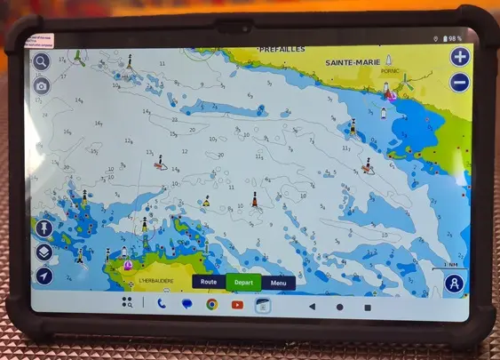 tablette 13,4 pouces de navigation marine